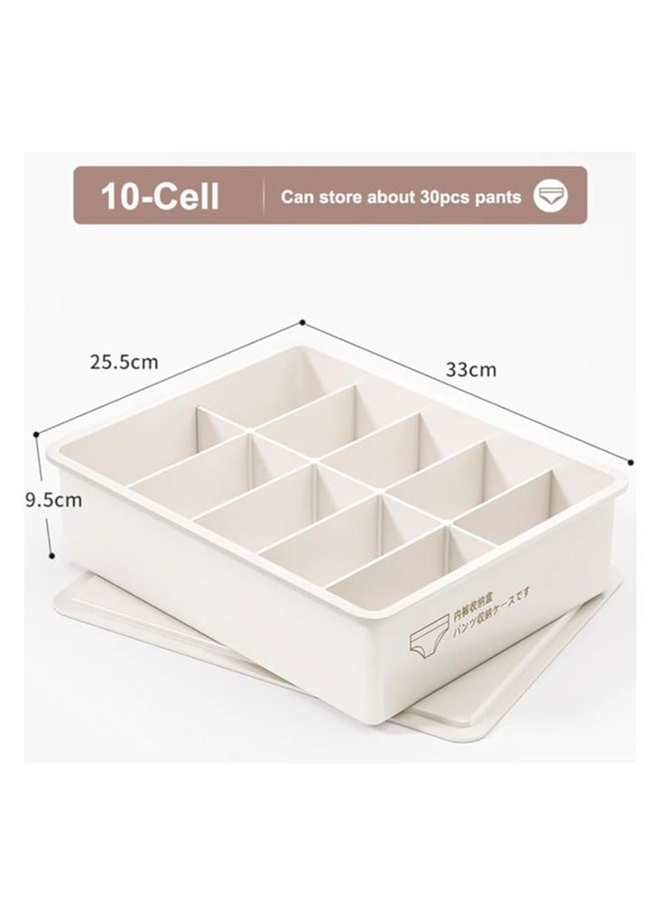 Underwear Storage Organizer Wardrobe Clothes Storage Box Plastic Drawer Organiser for Underwear Socks Bras Panties Scarf  - Image 2