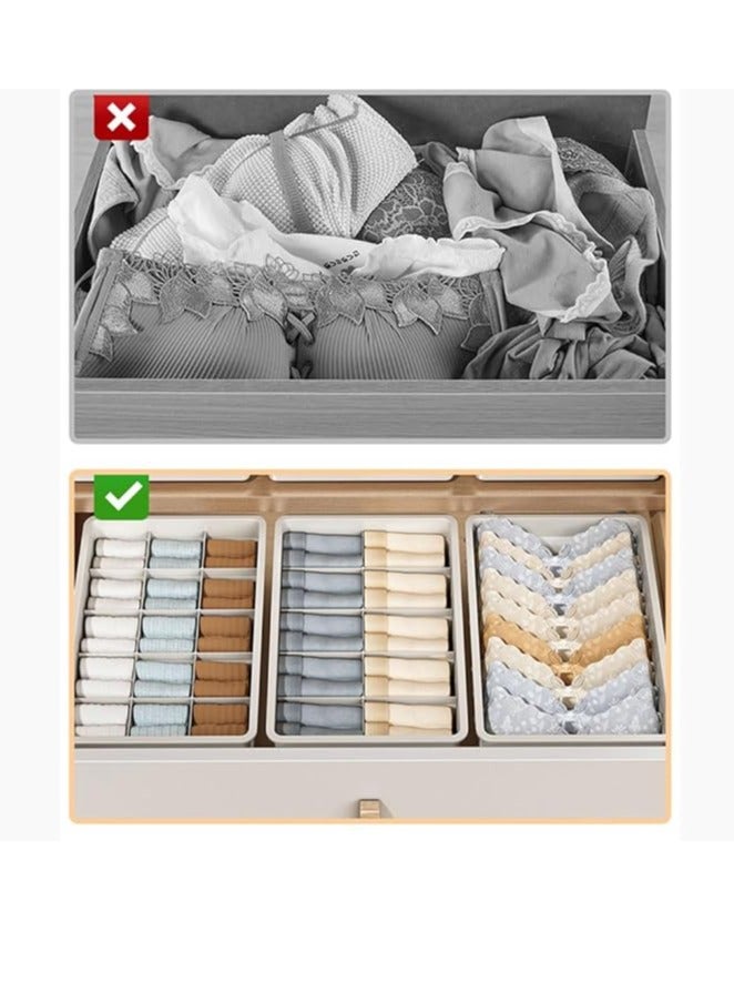 Underwear Storage Organizer Wardrobe Clothes Storage Box Plastic Drawer Organiser for Underwear Socks Bras Panties Scarf  - Image 4