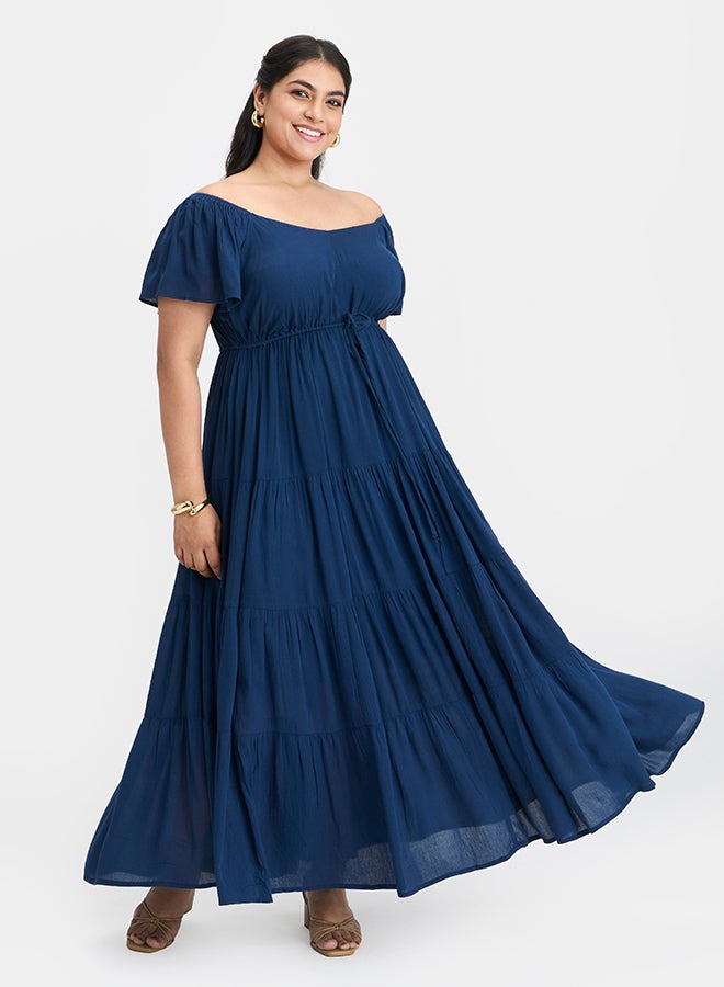 Virgio VIRGIO 100% Viscose Tiered Maxi Dress - Image 2