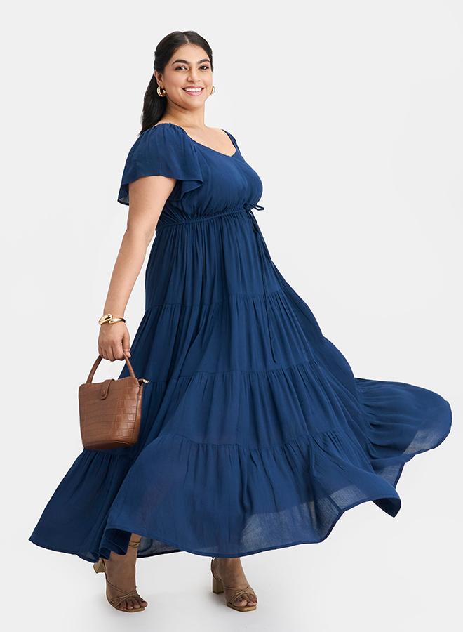 Virgio VIRGIO 100% Viscose Tiered Maxi Dress - Image 1