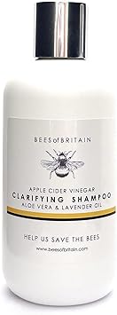 BEES of BRITAIN 99 Natural Clarifying Shampoo 250ml ACV Aloe Lavender Sulfate Paraben SiliconeFree 5 Profit to Bees Pollinators - Image 1