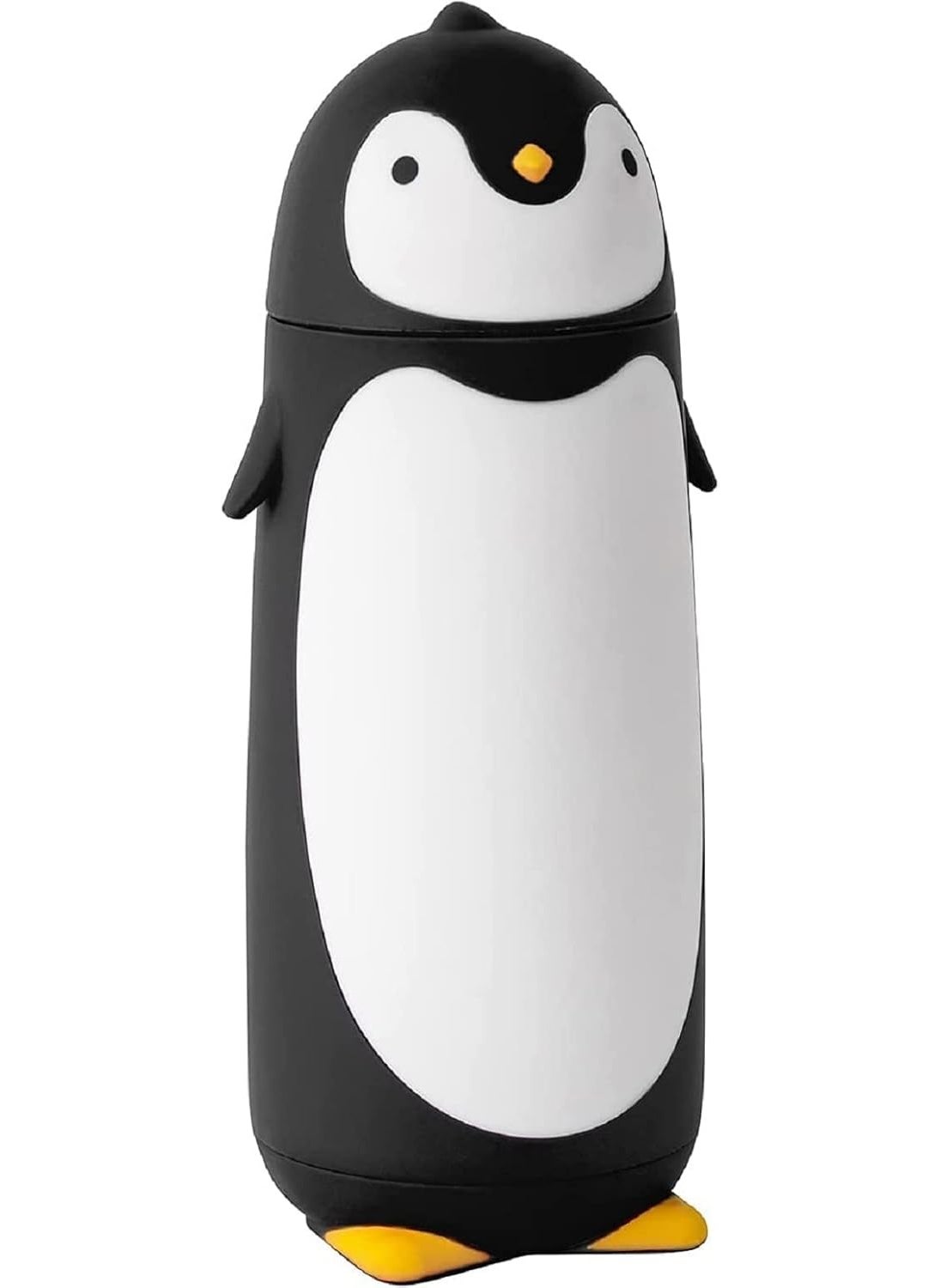 BLISS START Bliss SATRT Glass Penguin Cartoon Water Bottle Funny Travel Mug Insulated Vacuum Water Bottle Travel Coffee Mug for Coffee Tea Beverages MulticolorPack of 1 