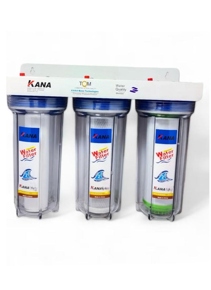 3 Stage water Filter, machine Whole House Water Filter,3-Stage water Filtration, Sets of High Capacity Replacement Pre-Filter Sets for Essence Series Reverse Osmosis Water Filter System Stage 1, 2&3.