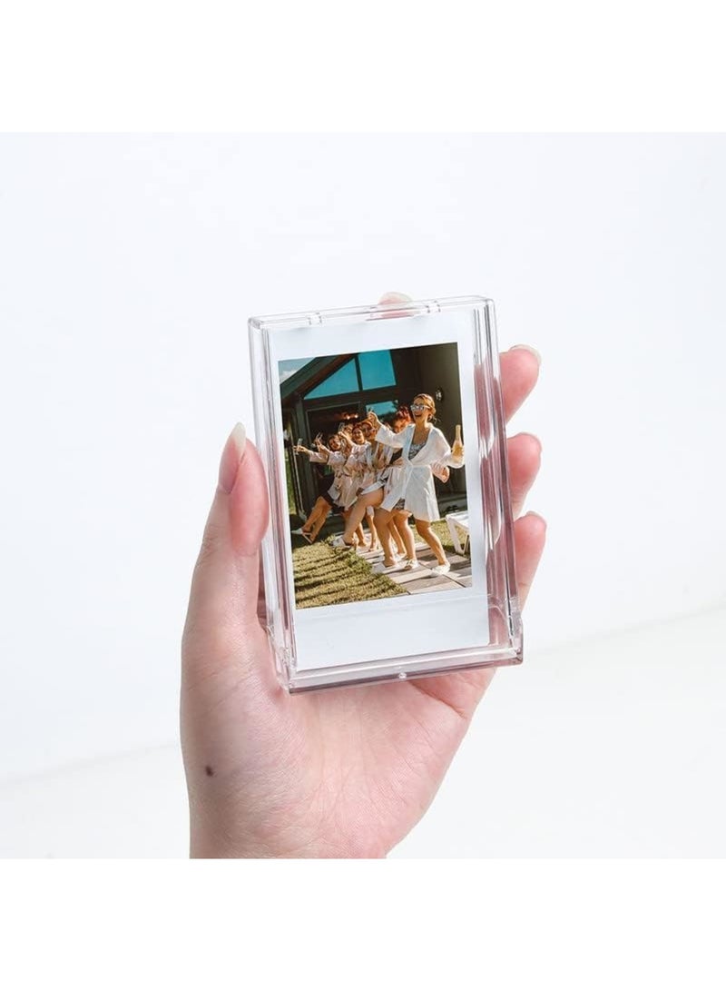 SYOSI 2 Pack 2x3 Mini Photo Case, Picture Holder Storage Box Fits for 3 inch Photo Organizer, Clear Small Film Holder, Photo Protective Case with Wrist Lanyard for Travel - Image 4