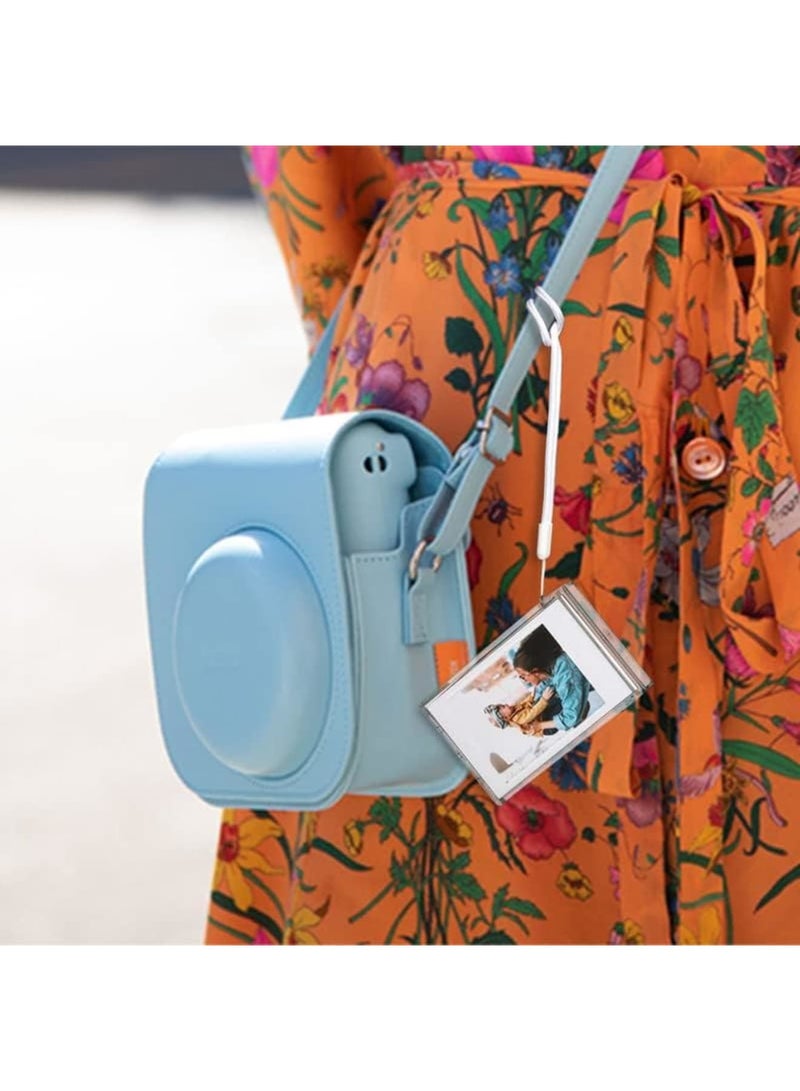 SYOSI 2 Pack 2x3 Mini Photo Case, Picture Holder Storage Box Fits for 3 inch Photo Organizer, Clear Small Film Holder, Photo Protective Case with Wrist Lanyard for Travel - Image 3