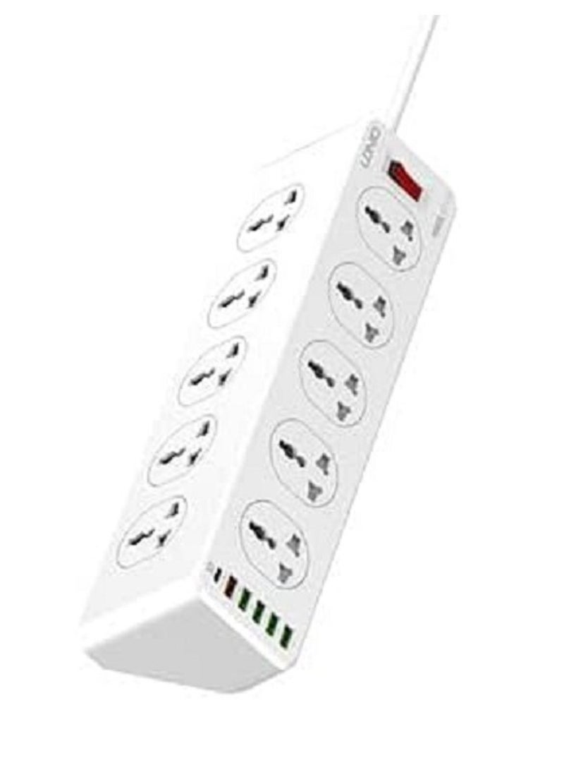 LDNIO Power Strip 10 Outlets, 5 USB Ports, and 2 Meter Cord - Image 3