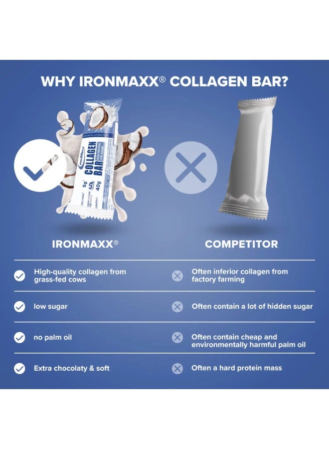 IronMaxx, Collagen Bar, Coconut , 40g Pack of 12 - Image 3