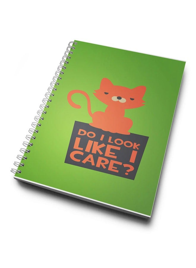 LIT Cute Cat Print Spiral Notebook Cat Owner Life Design - Image 2
