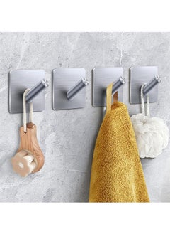 CityRiya-Long Adhesive Hook Self Adhesive Wall Hooks Heavy Duty Waterproof Adhesive Hooks for Hanging Towel Holder Coat Hooks Wall Mounted for Bathroom Kitchen  - Image 1
