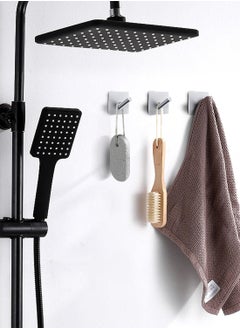 CityRiya-Long Adhesive Hook Self Adhesive Wall Hooks Heavy Duty Waterproof Adhesive Hooks for Hanging Towel Holder Coat Hooks Wall Mounted for Bathroom Kitchen  - Image 5