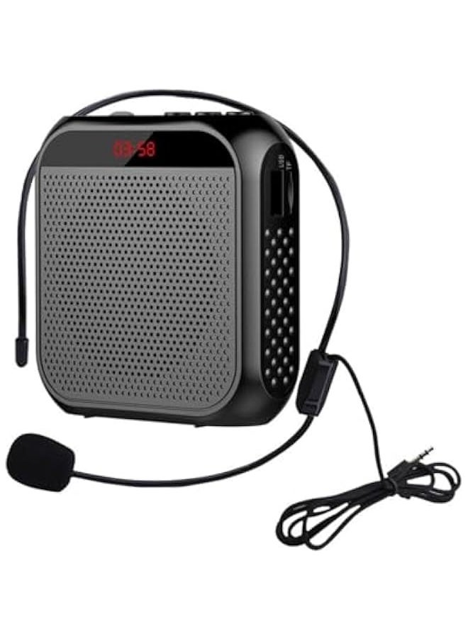TRASSLE Portable Voice Amplifier for Teachers, Rechargeable Microphone for Teachers, Small Speaker Amplifier with Wired Microphone, PA System for Outdoors, Teaching, Meeting, Presentation, etc  - Image 1