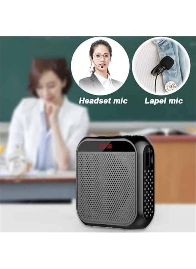 TRASSLE Portable Voice Amplifier for Teachers, Rechargeable Microphone for Teachers, Small Speaker Amplifier with Wired Microphone, PA System for Outdoors, Teaching, Meeting, Presentation, etc  - Image 4