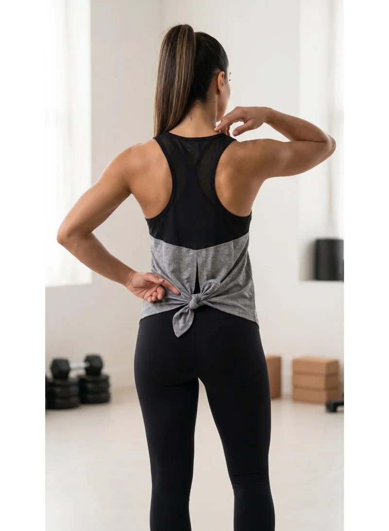 Thugfit Women’s Mesh-Back Tie-Hem Performance Tank