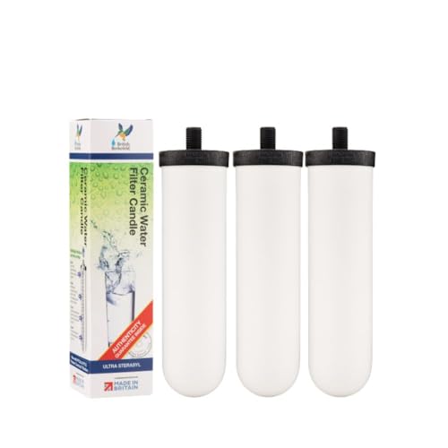 Doulton British Berkefeld Doulton Water Candle Compatible with Berkey Filter Replacement for BB92 Gravity Water Filter Systems 3 Pack - Image 1
