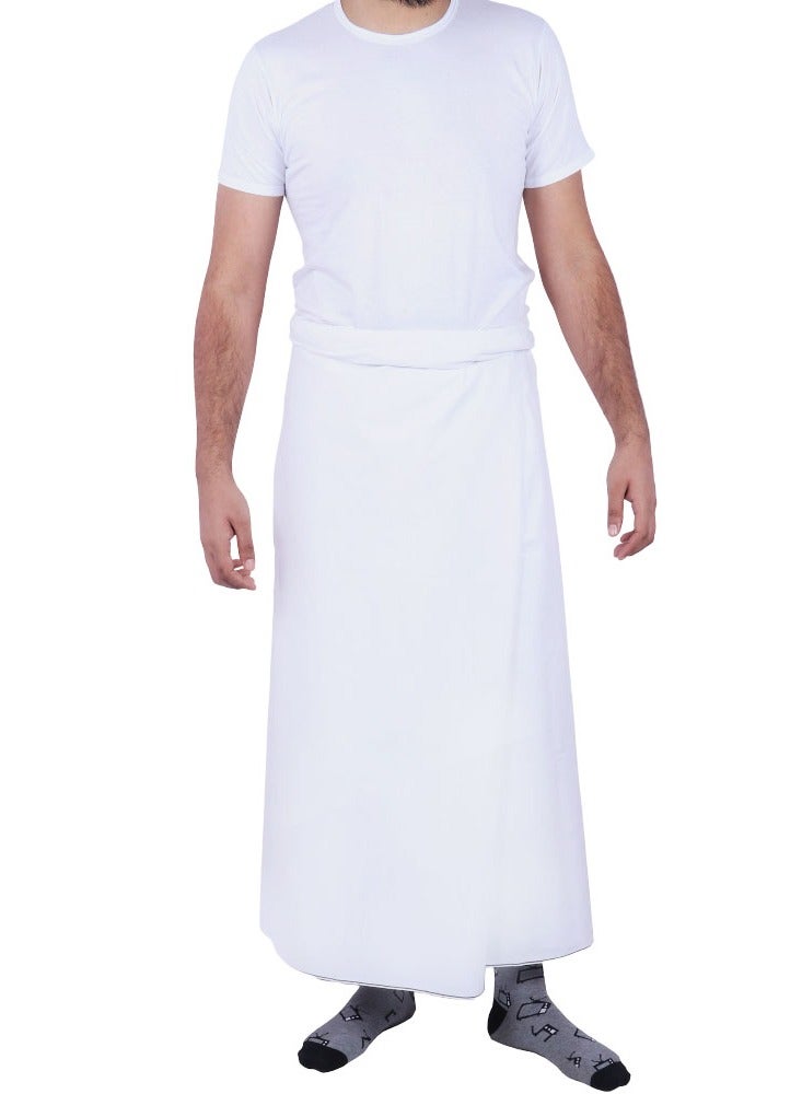 Maisun Men’s Cotton Lungi Wezar, Traditional Arabian Dhoti, Soft Breathable Fabric for Daily Wear - Image 2