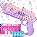 Amiabling UnicornBubble GunUnicorn Toys for Girls Age 46 Outdoor Toys for Kids Ages 48 3 Year Old Girl Gifts Easter Summer Wedding Party Favors Halloween Birthday Gifts - Image 2