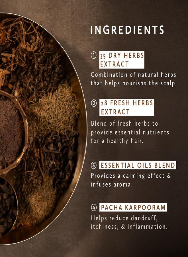 Old School Rituals 63-Herb Hair Wash Powder | Natural Shampoo Powder with 35 Dry Herbs & 28 Fresh Herbs | Gentle Cleansing for Strong & Healthy Hair | Anti-Dandruff Shampoo Powder for Hair Fall Control & Growth | 275g - Image 5