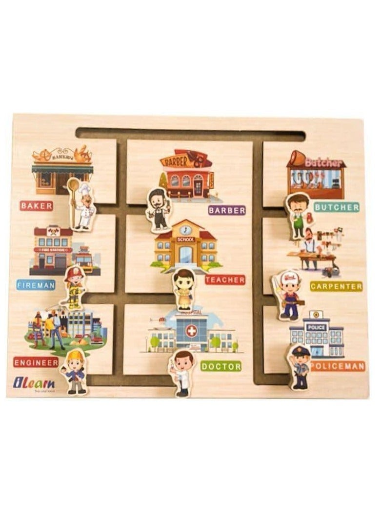 iLearn Jops Wooden Maze