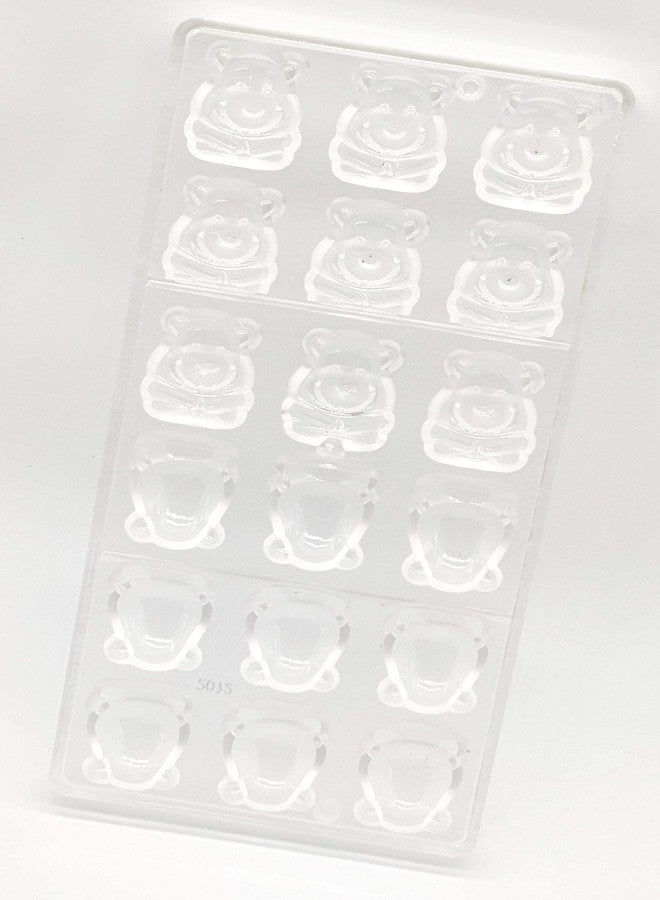 Folca® Chocolate Mould Animal 2 Design Kitchen Baking Tools Chocolate Making Polycarbonate Moulds - Image 3