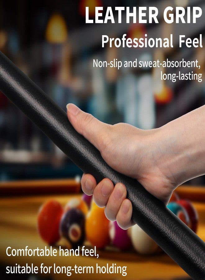 LOTKEY Pool Stick,Pool Cue Sticks 58'' Solid Canadian Maple Wood Extra 2 Pool Chalk and Gloves Included Durable for Professional Billiard Players (Green) - Image 4