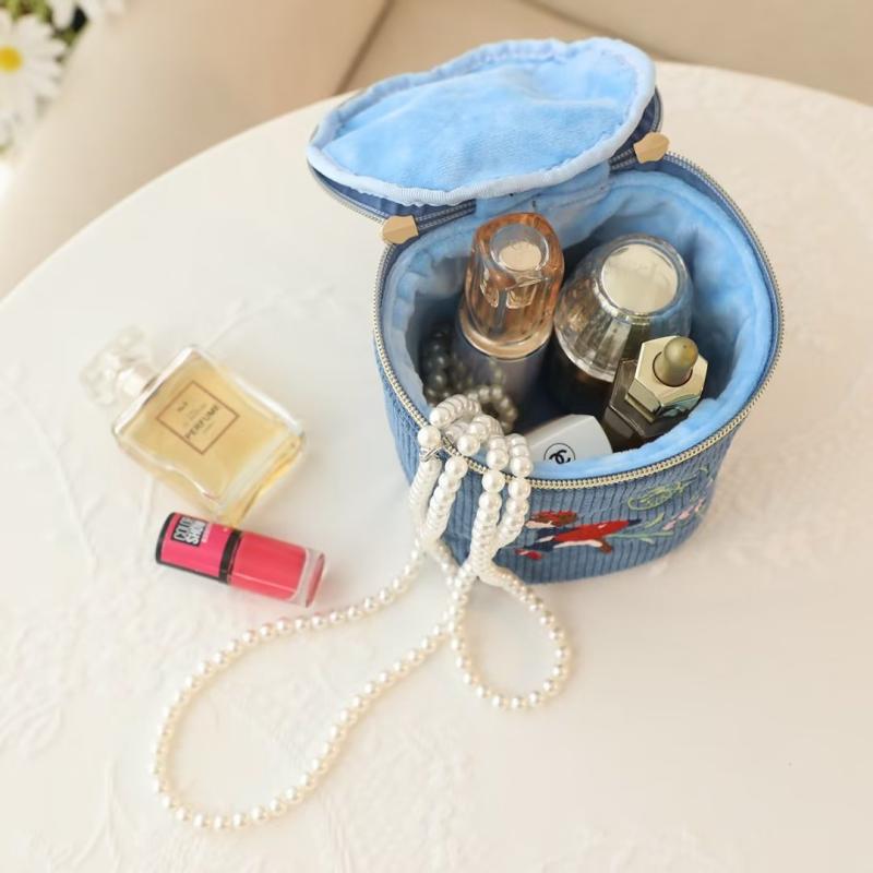 Cartoon Japanese Totoro Black Cat Gigi Witch Exquisite Embroidery Cute Makeup Bag Hand Carrying Small Barrel Bag For Women - Image 5