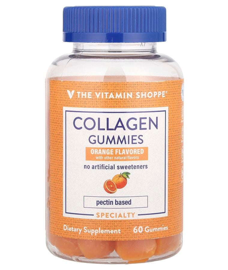 The Vitamin Shoppe Collagen Gummies Orange 60 Gummies (250 mg per Gummy)