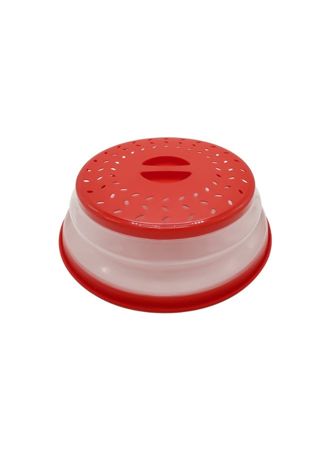 BPA-Free Food Grade Material Silicone Microwave Splatter Lid Foldable Food Lid Heat Resistant Splash Guard For Kitchen Cooking & Reheating Food Protector Multifunction Microwave Food Cover - Image 1
