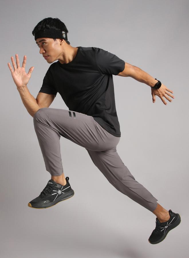 Cult Men Dark Grey Pacer Running Track Pants - Image 1