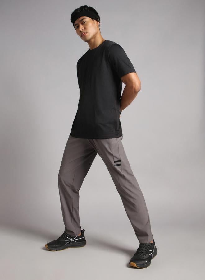 Cult Men Dark Grey Pacer Running Track Pants - Image 3