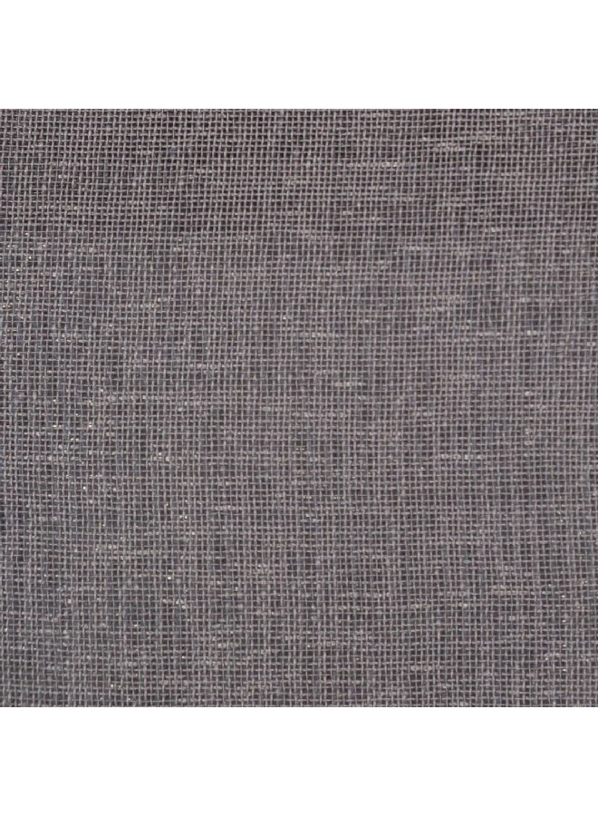 atmosphera 8-Eyelet Etamine Superior Quality Net Sheer Curtain Dark Grey 140 x 240 cm 120943B - Image 3