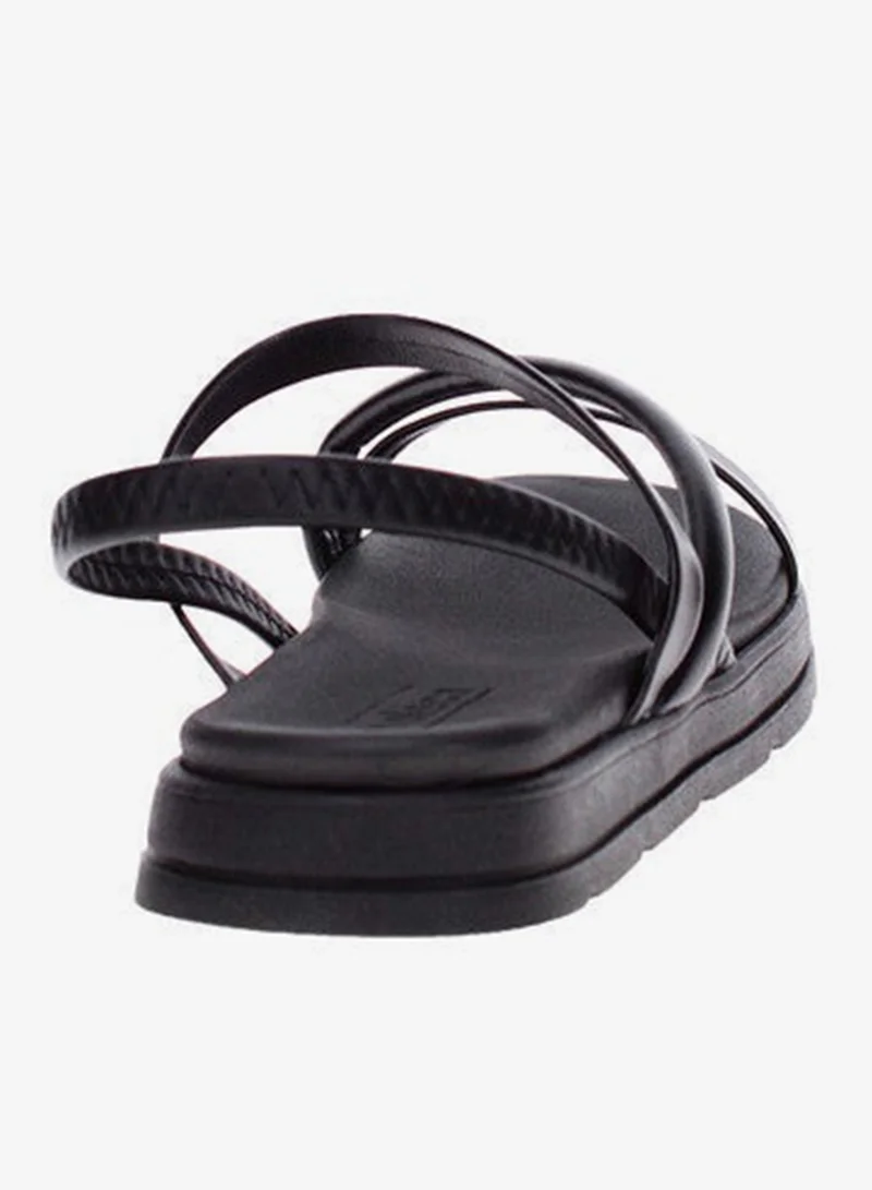 MOLECA Moleca Ladies Flat Sandals Black | Made In Brazil