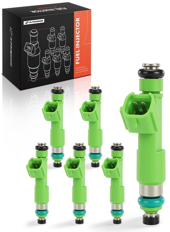 أ-بريميوم حاقنات وقود بديلة من A-Premium لسيارات نيسان ألتيما (2007-2018)، ماكسيما (2009-2018)، مورانو (2009-2019)، باثفايندر (2013-2016)، روغ (2008-2011)، كويست، فرونتير، 350Z، طقم من 6 قطع - Image 1