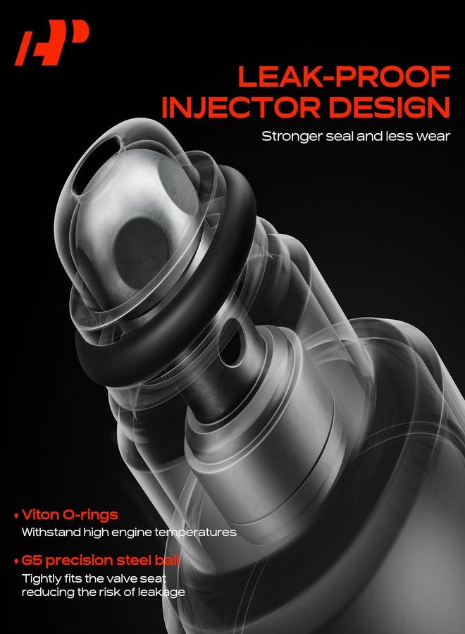 أ-بريميوم حاقنات وقود بديلة من A-Premium لسيارات نيسان ألتيما (2007-2018)، ماكسيما (2009-2018)، مورانو (2009-2019)، باثفايندر (2013-2016)، روغ (2008-2011)، كويست، فرونتير، 350Z، طقم من 6 قطع - Image 4