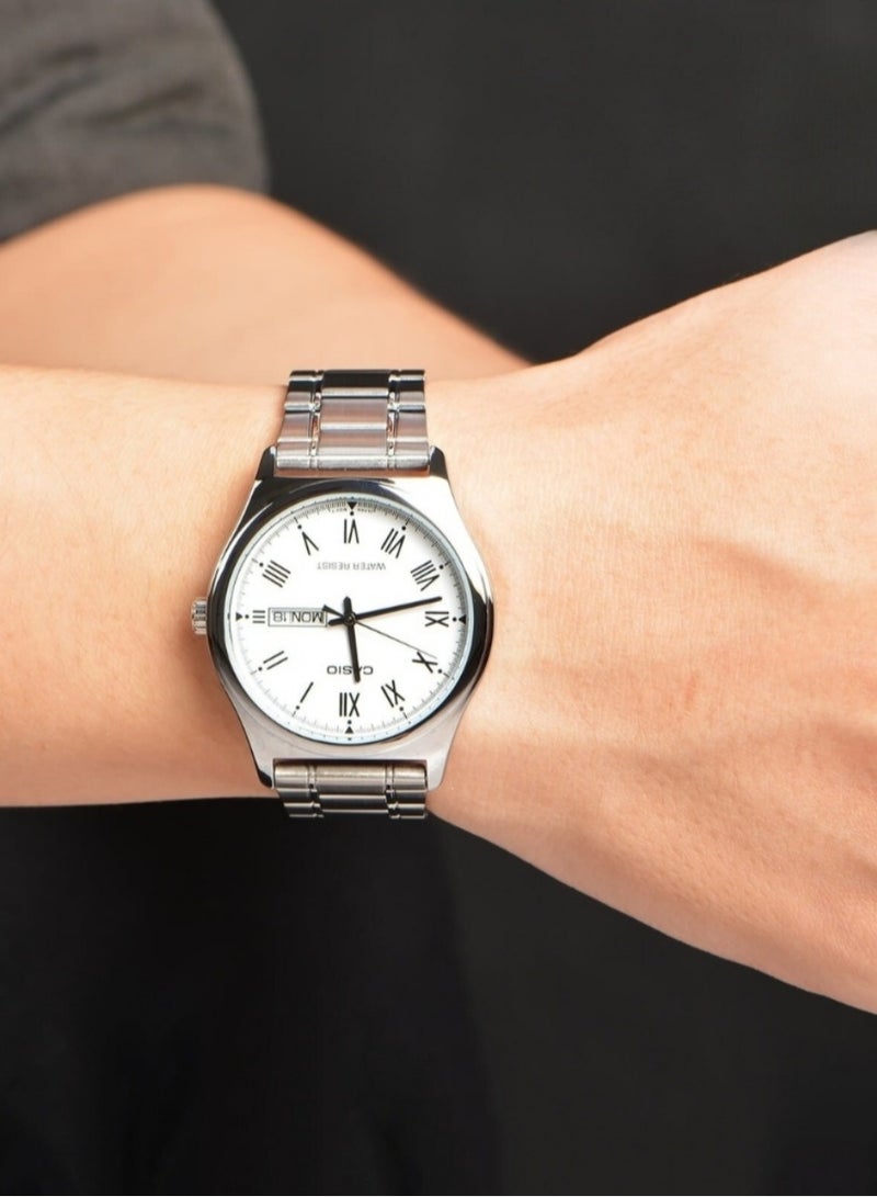 CASIO Silver Stainless Steel Men Watch  MTP-V006D-7BUDF - Image 3