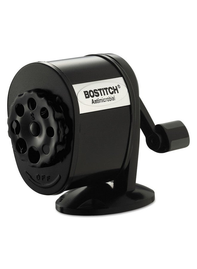 بوستيتش مبراة أقلام يدوية Mps1Blk مثبتة على الحائط/الطاولة، لون أسود - Image 1