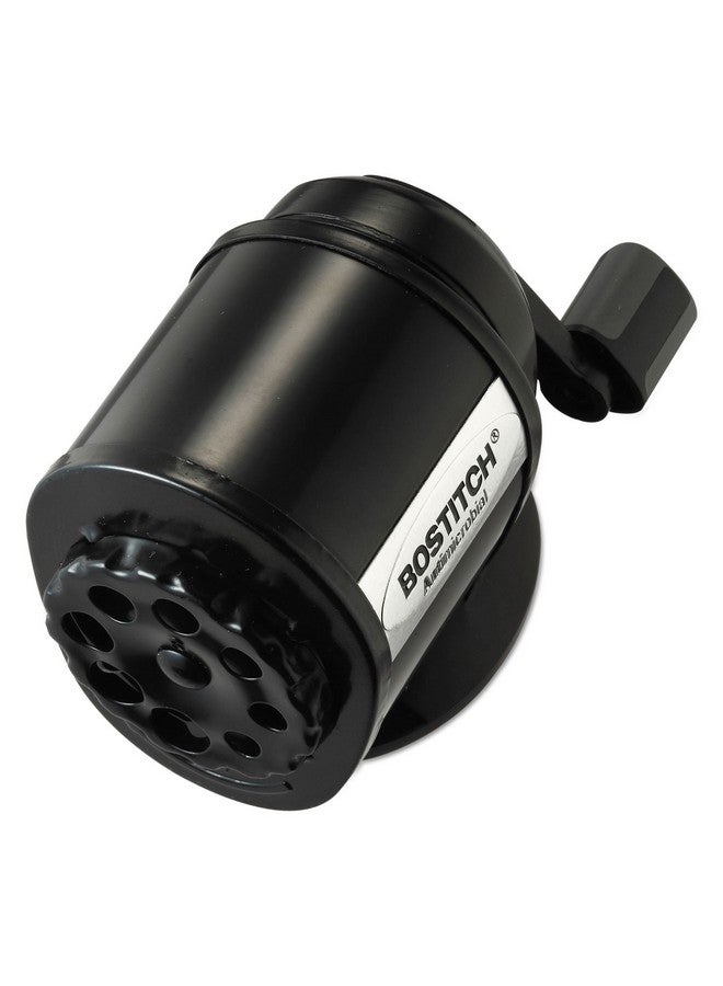 بوستيتش مبراة أقلام يدوية Mps1Blk مثبتة على الحائط/الطاولة، لون أسود - Image 2