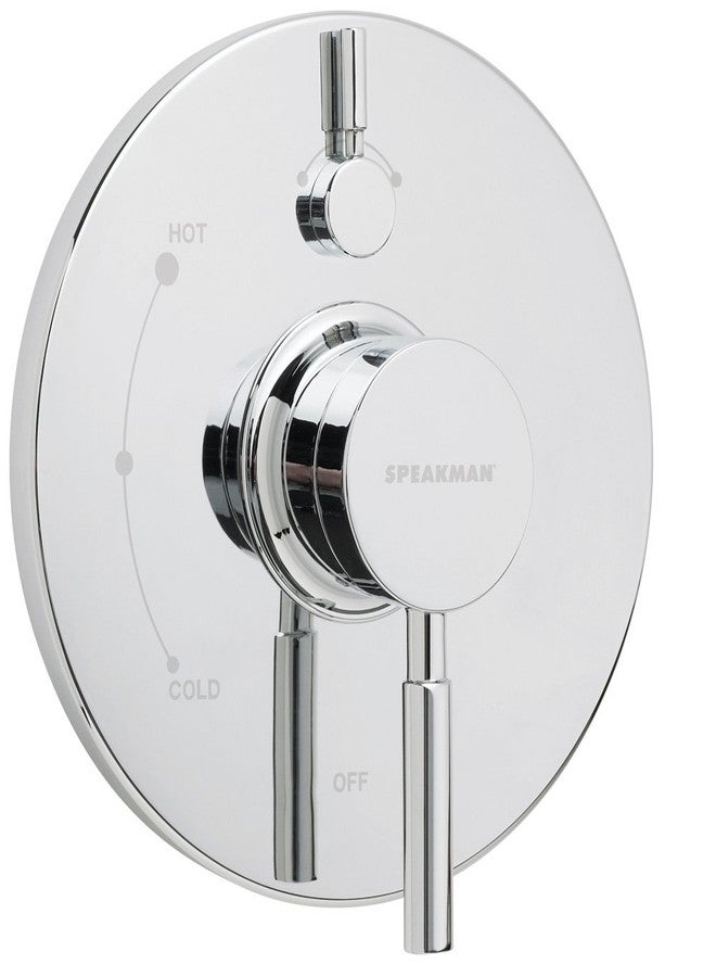 Speakman CPT-1400-P Neo Pressure Balance Diverter Shower Valve Trim, Polished Chrome (Valve Not Included)