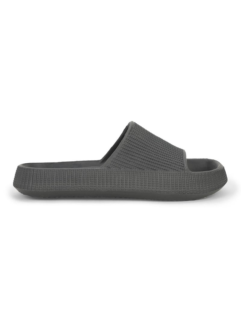 Bata 8712 Zane: Dark Grey Casual Mule Slip-On Thong Slippers for Men UK Size- 8 - Image 2