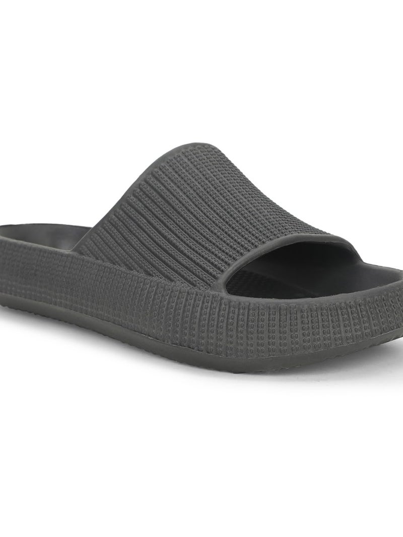 Bata 8712 Zane: Dark Grey Casual Mule Slip-On Thong Slippers for Men UK Size- 8 - Image 5