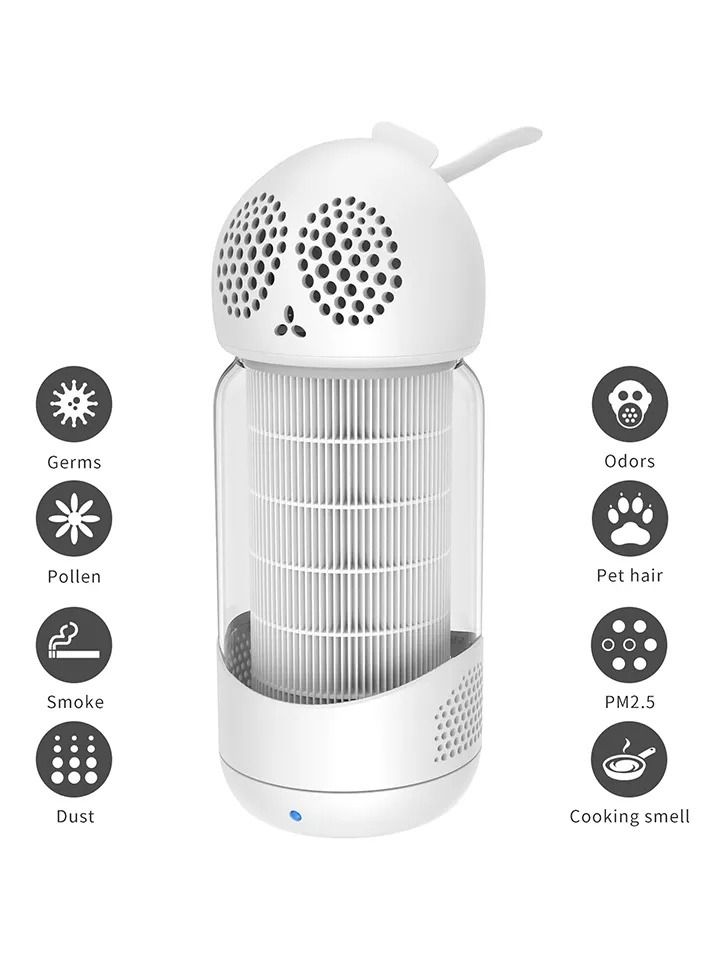 Air Purifier with True Hepa Filter in Beautiful Rabbit Style with 38 degrees rotation - Image 2