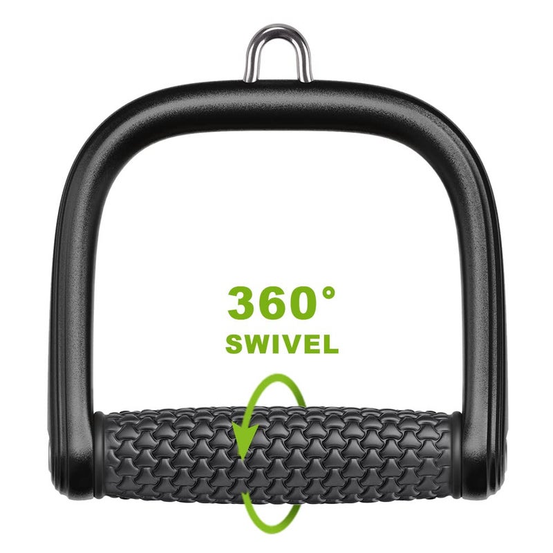BeneLabel D Handle Cable Attachment, Cable Machine Handles, Non-Slip and Comfortable, Solid Aluminum Alloy Grip, Gym Handles for Cables - Image 2