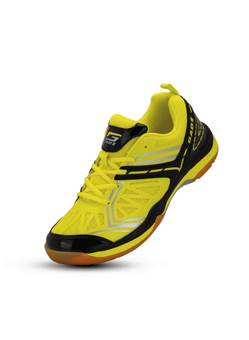 GADZ Gadz Smash Series Badminton/ Tennis/ Indoor Court/ Training Sports Shoe MG1002-4 Yellow/Black  - Image 4
