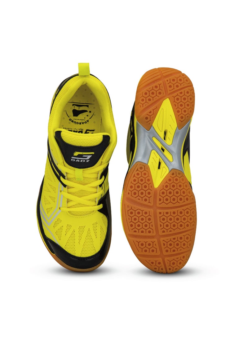 GADZ Gadz Smash Series Badminton/ Tennis/ Indoor Court/ Training Sports Shoe MG1002-4 Yellow/Black  - Image 5