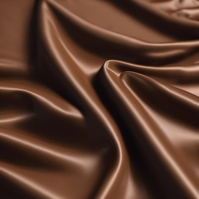 COTTON FEEL GLACE COTTON ELASTIC FITTED 72 X 72 SIZE SET OF 2 FITTED SHEETS WITH 4 PILLOWCASES 1000 TC 100 EGYPTIAN COTTON 72 X 72 CHOCOLATE SOLID