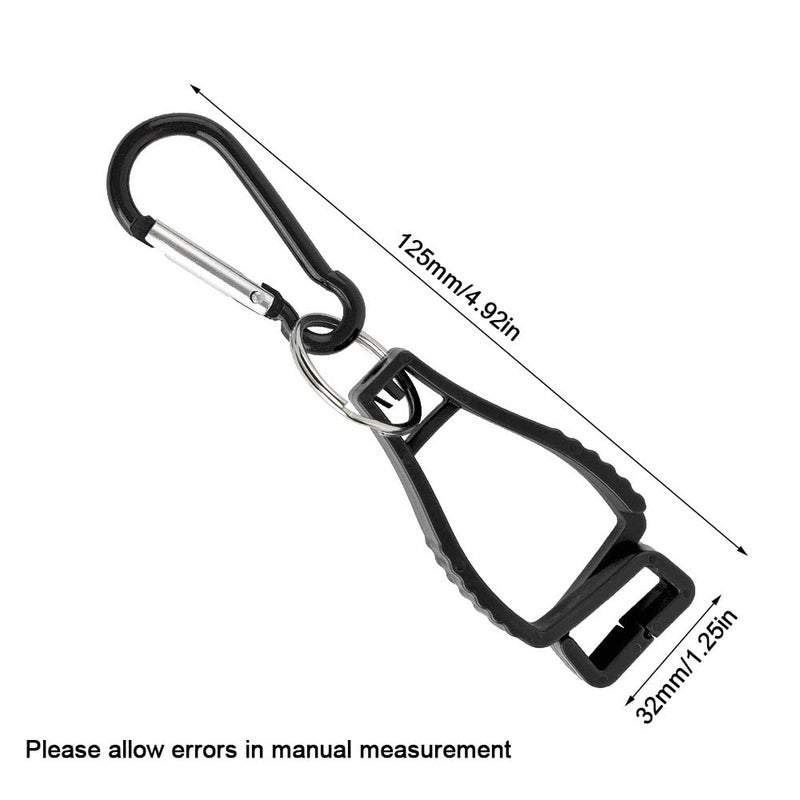 12 Pack Orange Glove Clips Holder for Work Safety Construction Helmets Accessories Hanger Clamp - Image 3