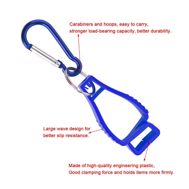 12 Pack Orange Glove Clips Holder for Work Safety Construction Helmets Accessories Hanger Clamp - Image 4