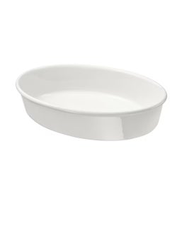 Generic Oven dish, oval/off-white31x24 cm  - Image 1