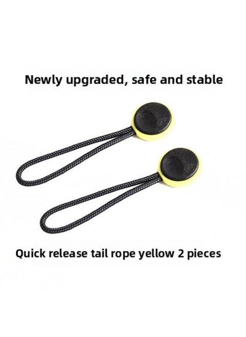 Walking Donkey MBL-00 Camera Quick-release Buckle Combination Quick-release Plate Strap Wrist Strap Quick-release Fastener Shoulder Strap Conversion Buckle-Color:1 Pair Of Yellow Tail Ropes