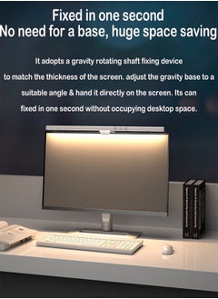 ZCM-HAPPY Smart LED Light Lamp Bar with 3 Colour Temperature Modes for Computer Monitor Touch Control and Eye Projected  - Image 4