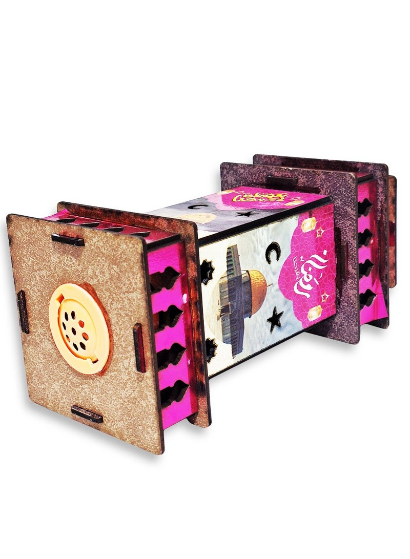 لعبة فانوس رمضان خشبية للأطفال مع أغنية رمضان ،  و اضاءة حركات لطيفة فوانيس رمضان، لعبة فانوس  رمضان موسيقية جديدة للأطفال - Image 4